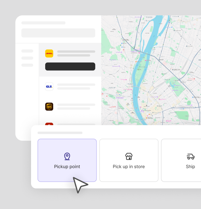 Add pickup point map to store