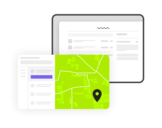Interactive map tab