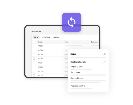 Order sync