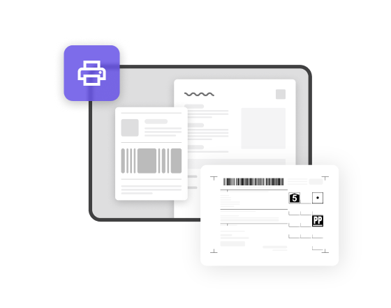 Print shipping labels