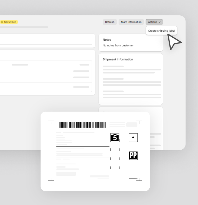 Shipping labels